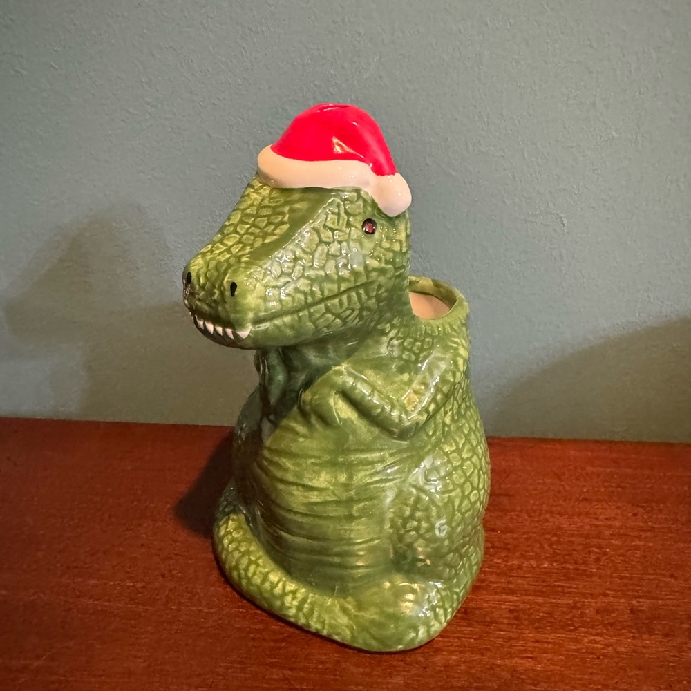 SantaRex Miracle Tiki Mug Christmas T-Rex Dinosaur 12oz Cup
